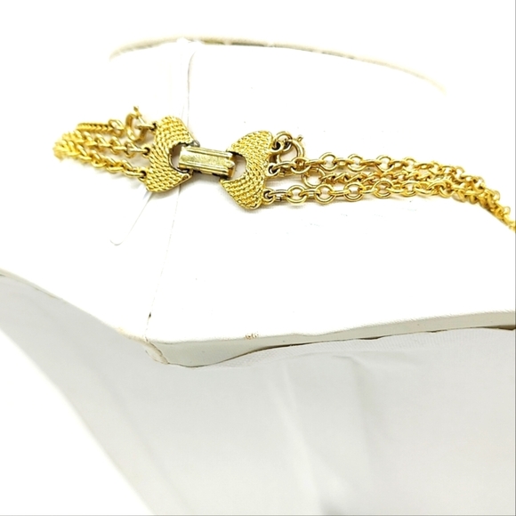 Vintage Gold Tone Necklace • 60s Mod • Extra Long - Picture 5 of 5